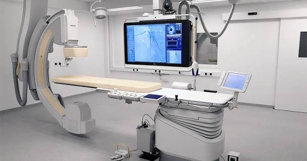 Modern cardiac care and catheterization laboratory
